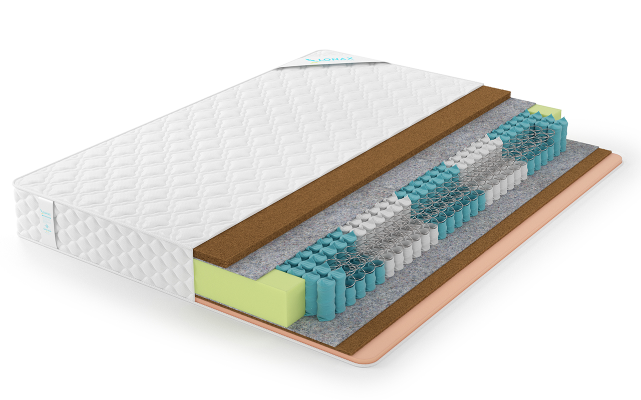 фото: Матрас Lonax Ассорти Cocos Medium Econom TFK 5 зон